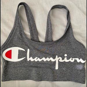 Champion logo sports bra